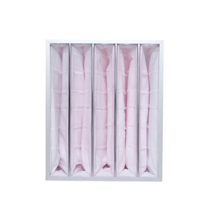 กรอบบาง F8 2050m3 / h Cleanroom Air Filter / Air Bag Filter
