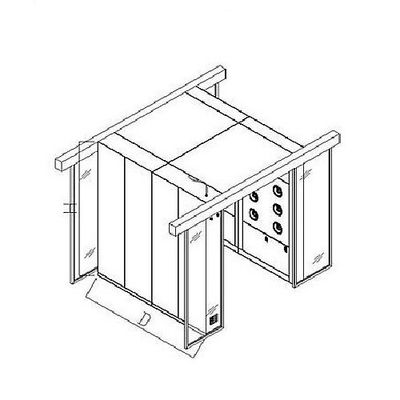 ปรับแต่งสี่คน 120V Cargo Cleanroom Air Shower