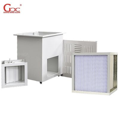 ช่องกรองอากาศประสิทธิภาพสูง 500m3 / h พร้อมพาร์ติชัน CE ที่ได้รับการรับรอง