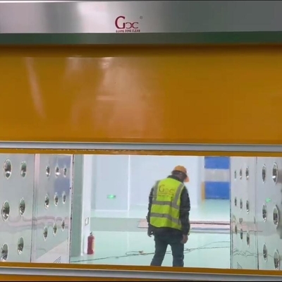 GCC Cargo Clean Room Air Shower พร้อมประตูชัตเตอร์ PVC พร้อมโฟโตอิเล็กทริคเซนเซอร์