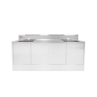 Custom ทนทาน 304 สแตนเลส โรงพยาบาลห้องปฏิบัติการการแพทย์ Scrub Sink