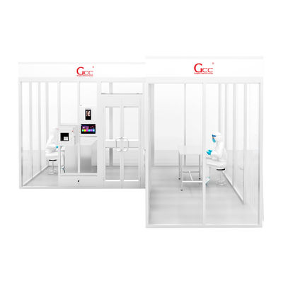 โมดูลาร์ Clean Booth With Stainless Steel Frame แผ่นแอคริลิก FFU และ HEPA Filter การออกแบบที่สามารถปรับแต่งได้