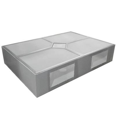 การดำเนินงานของโรงพยาบาล Laminar Flow ฝ้าเพดาน SS Shell Electrolytic Plate โครงสร้าง