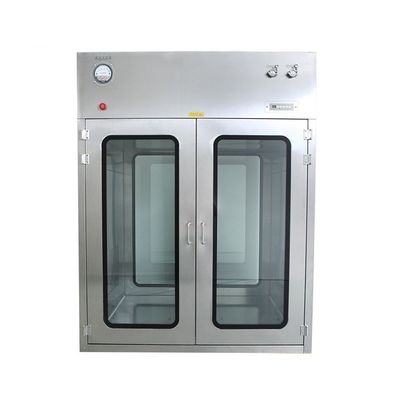 กล่อง Cleanroom Pass สำหรับหน้าต่างสังเกตการณ์ที่ได้รับการรับรองมาตรฐาน ISO สำหรับเครื่องมือที่แม่นยำ