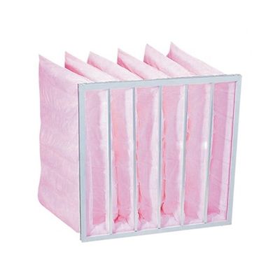 2.65m2 Area Synthetic Bag Filter, EN779 Pocket Bag Air Filters ประสิทธิภาพปานกลาง
