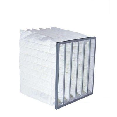 2.65m2 Area Synthetic Bag Filter, EN779 Pocket Bag Air Filters ประสิทธิภาพปานกลาง