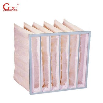 2.65m2 Area Synthetic Bag Filter, EN779 Pocket Bag Air Filters ประสิทธิภาพปานกลาง