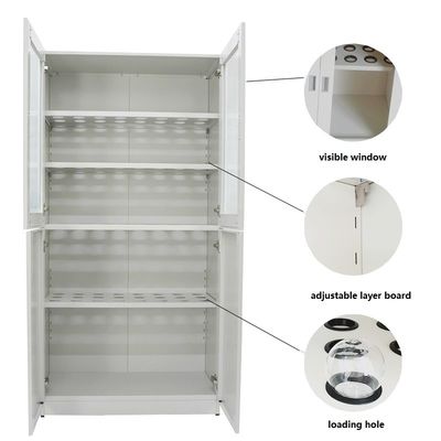 ตู้ห้องปฏิบัติการเหล็ก 1.0 มม. 5 ชั้นอุปกรณ์ห้องแล็บ