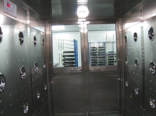 สแตนเลสแบบพกพา 2800m/h Cleanroom Air Shower